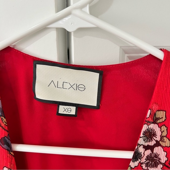 ALEXIS Sidony Floral Wrap Dress Red Floral Size XS - Picture 7 of 8